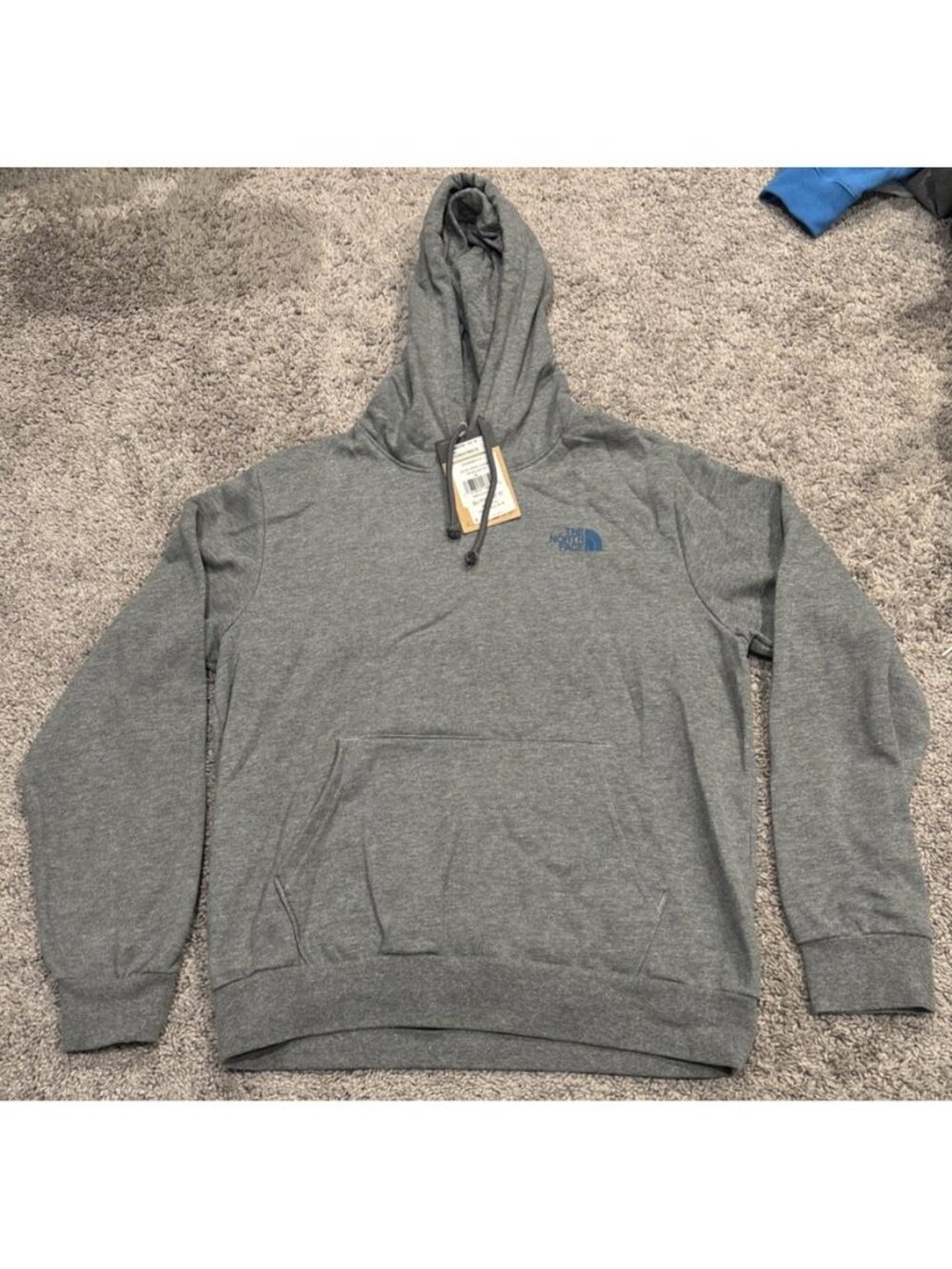 The North Face Hoodie Men Medium Grey M EVO TRAVEL-CLD HD Graphic Pullover